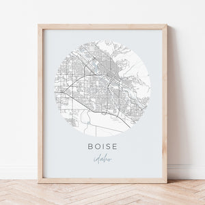 boise idaho map