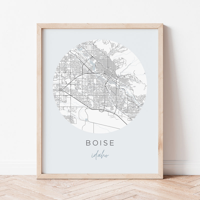 boise idaho map