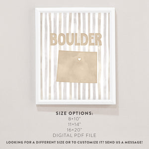 Boulder, Colorado Poster
