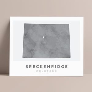 breckenridge colorado map poster