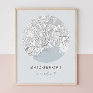 bridgeport ct map