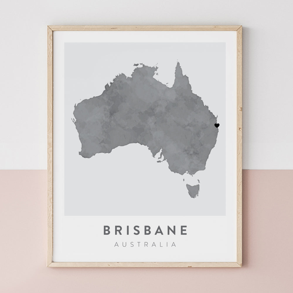 australia map poster