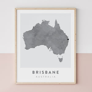 australia map poster