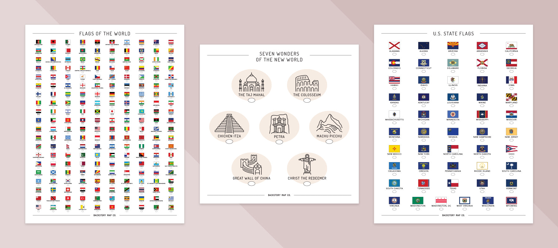 bucket list travel posters