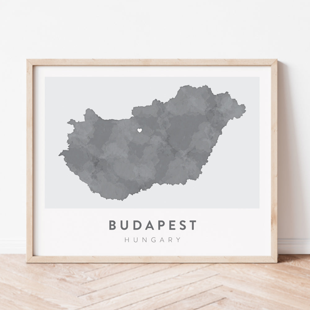 budapest hungary map poster