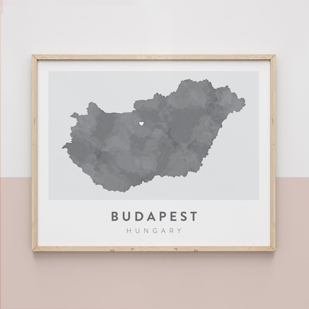 budapest map poster