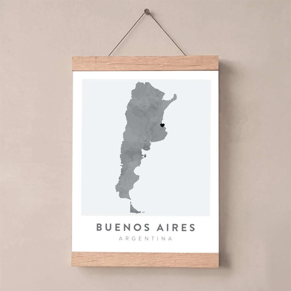 buenos aires map poster