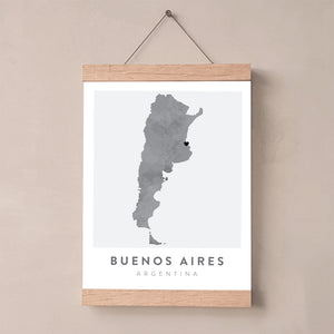 buenos aires map poster