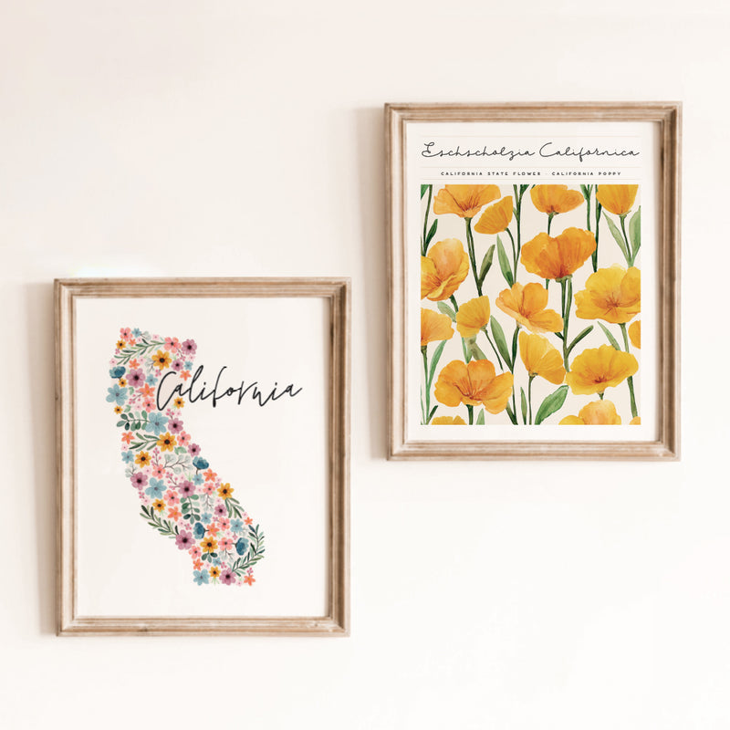 california outline poster