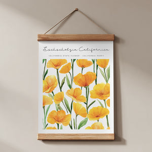 california floral poster