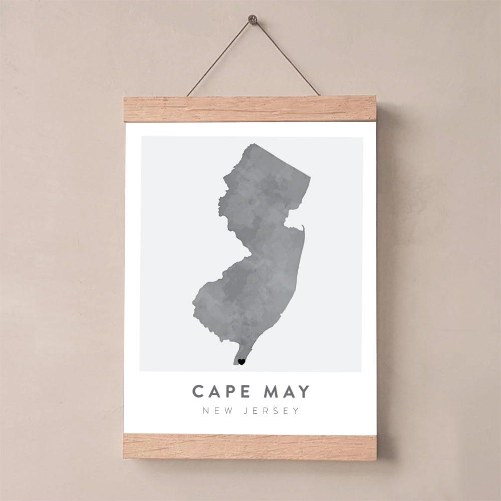new jersey map poster