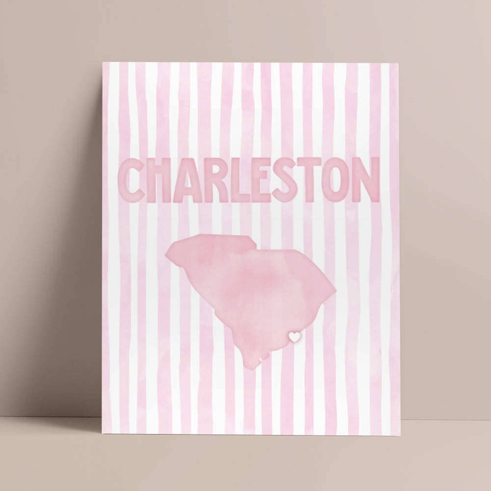 pink charleston poster