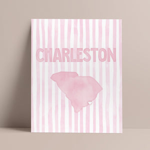 pink charleston poster