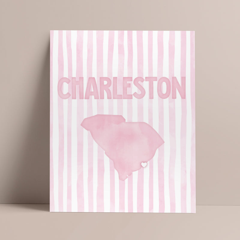 pink charleston poster