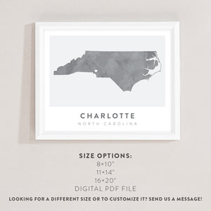 charlotte north carolina poster