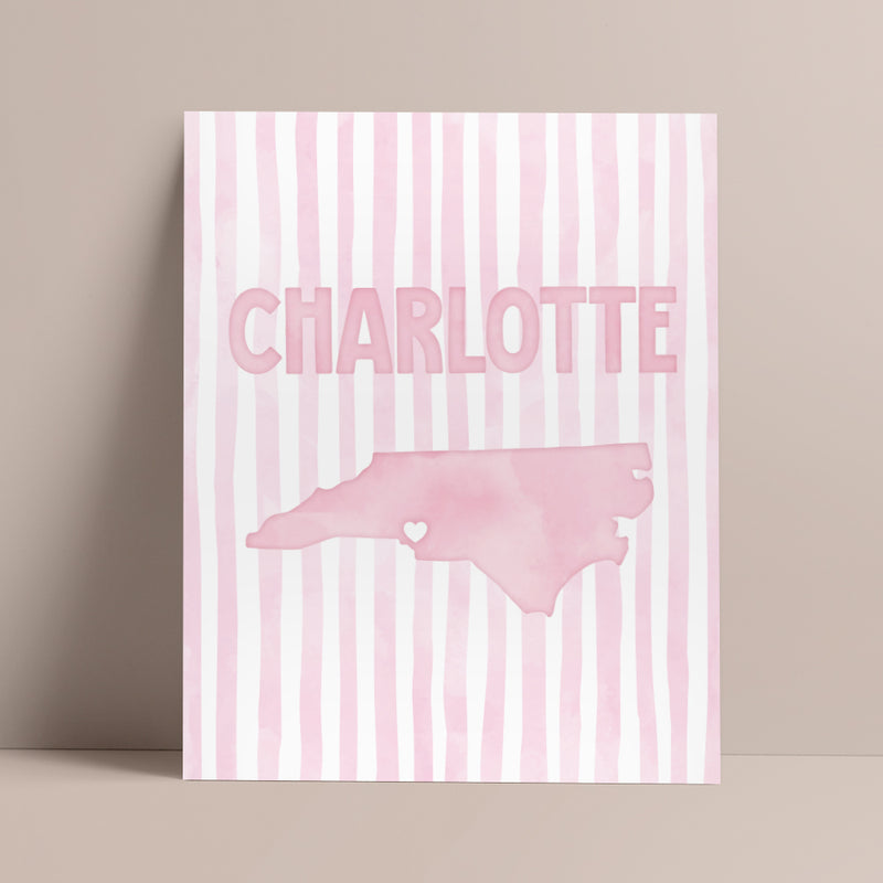pink charlotte poster