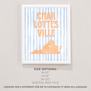 Charlottesville, Virginia Poster