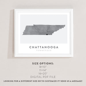 tennessee map wall art