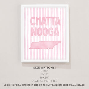 chattanooga art print