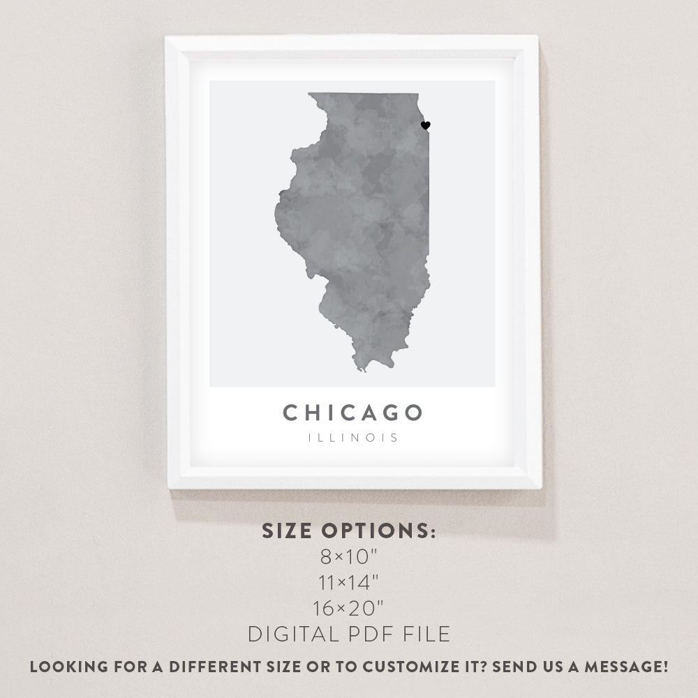 chicago illinois poster
