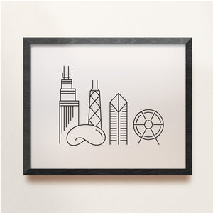 chicago city skyline