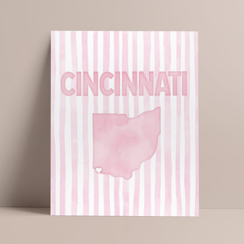 cute cincinnati poster
