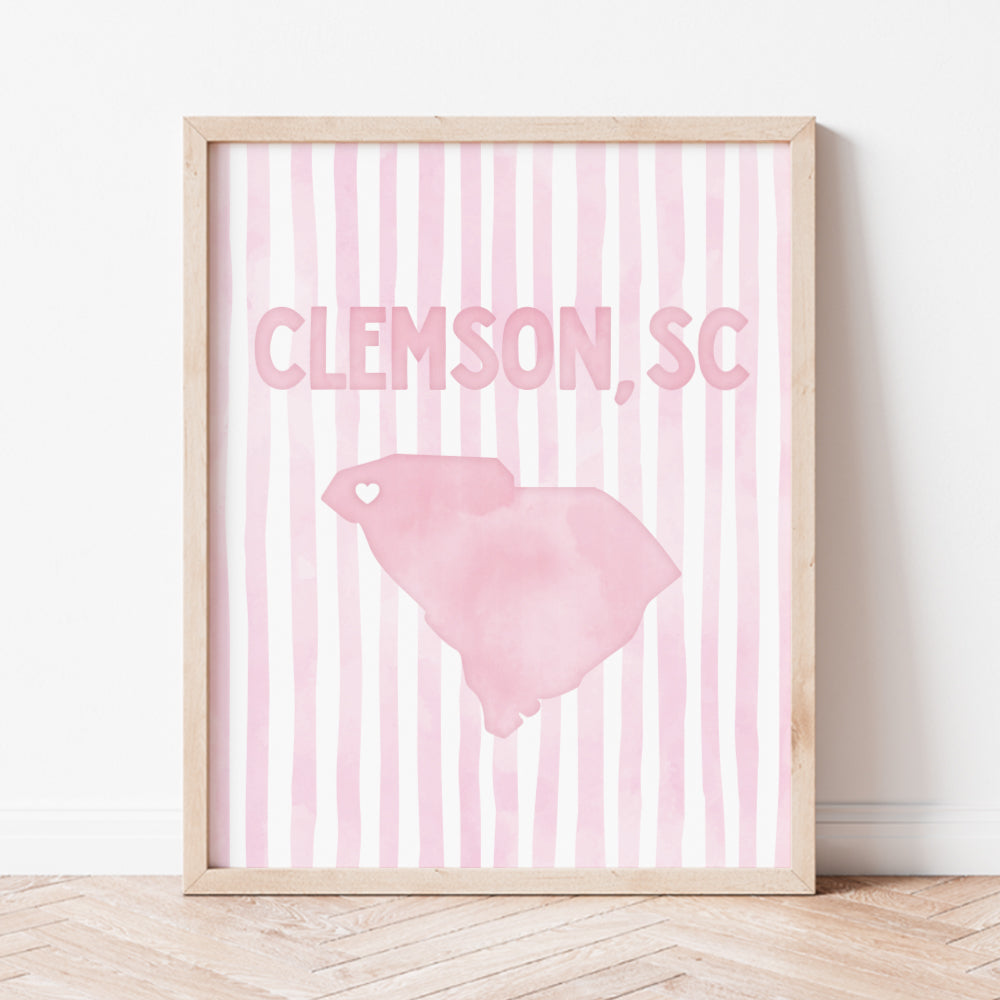 clemson dorm decor