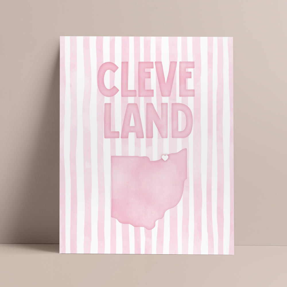 cute cleveland art print