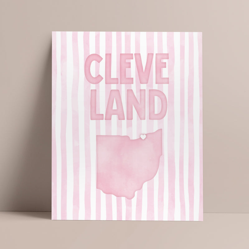 cute cleveland art print