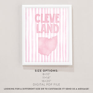 cleveland ohio poster