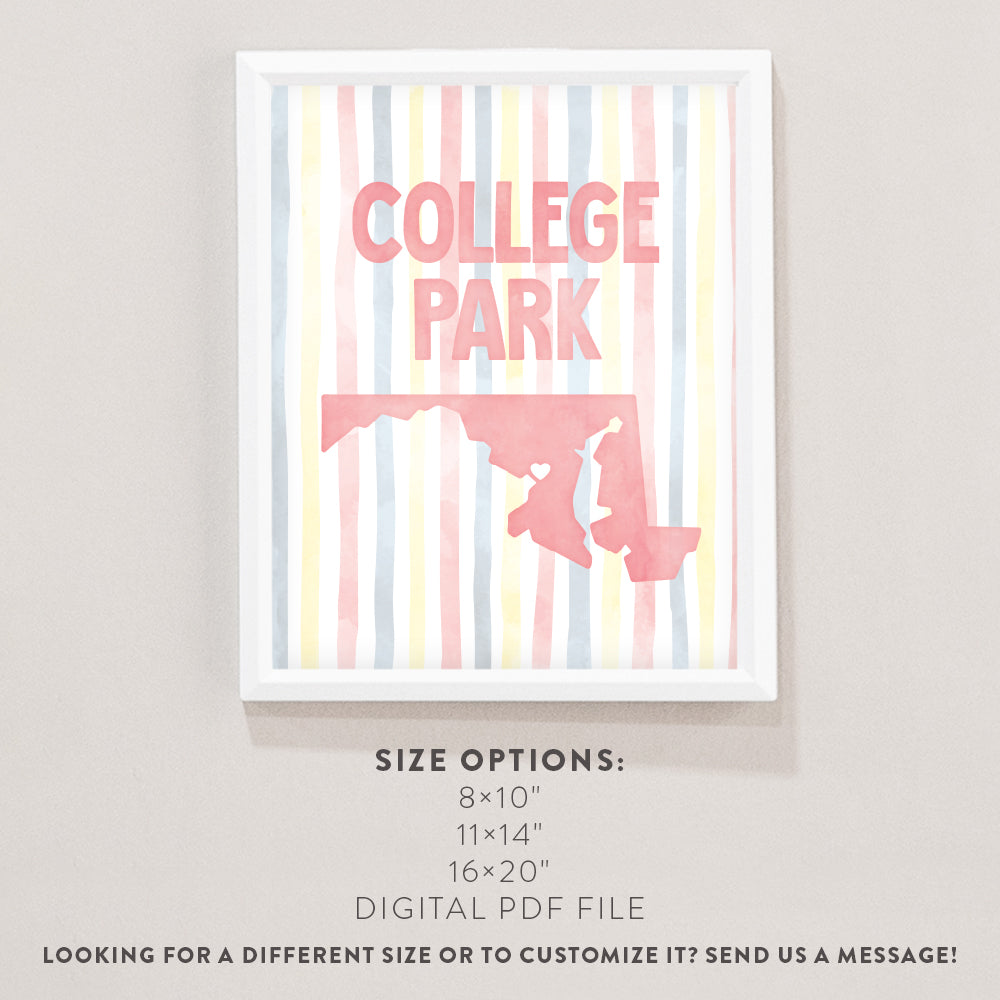 College Park, Maryland Poster