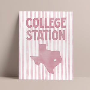 College Station, Texas Poster