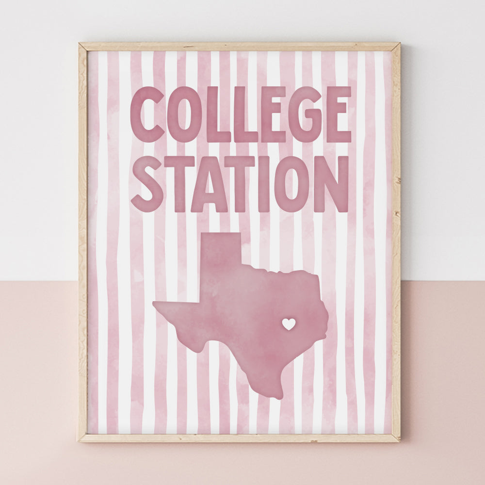 College Station, Texas Poster