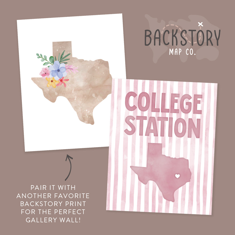 College Station, Texas Poster
