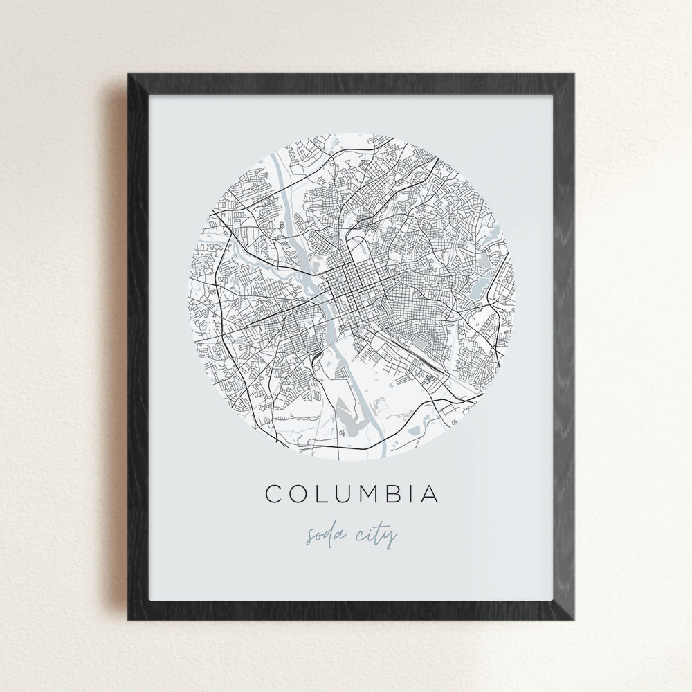 columbia south carolina map