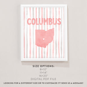 Columbus, Ohio Poster