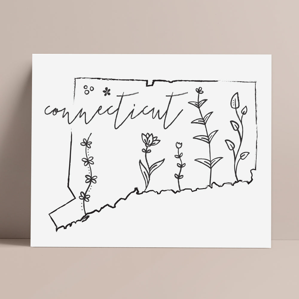 connecticut wall art