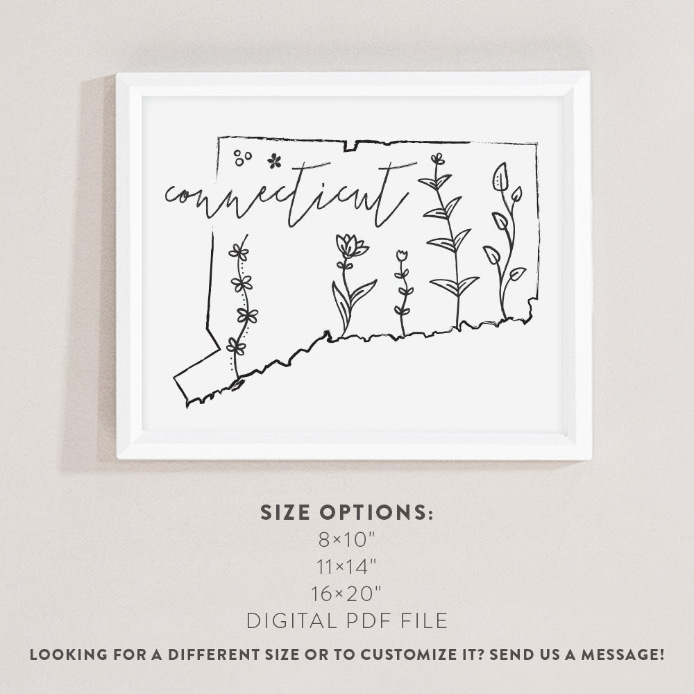 connecticut wall art