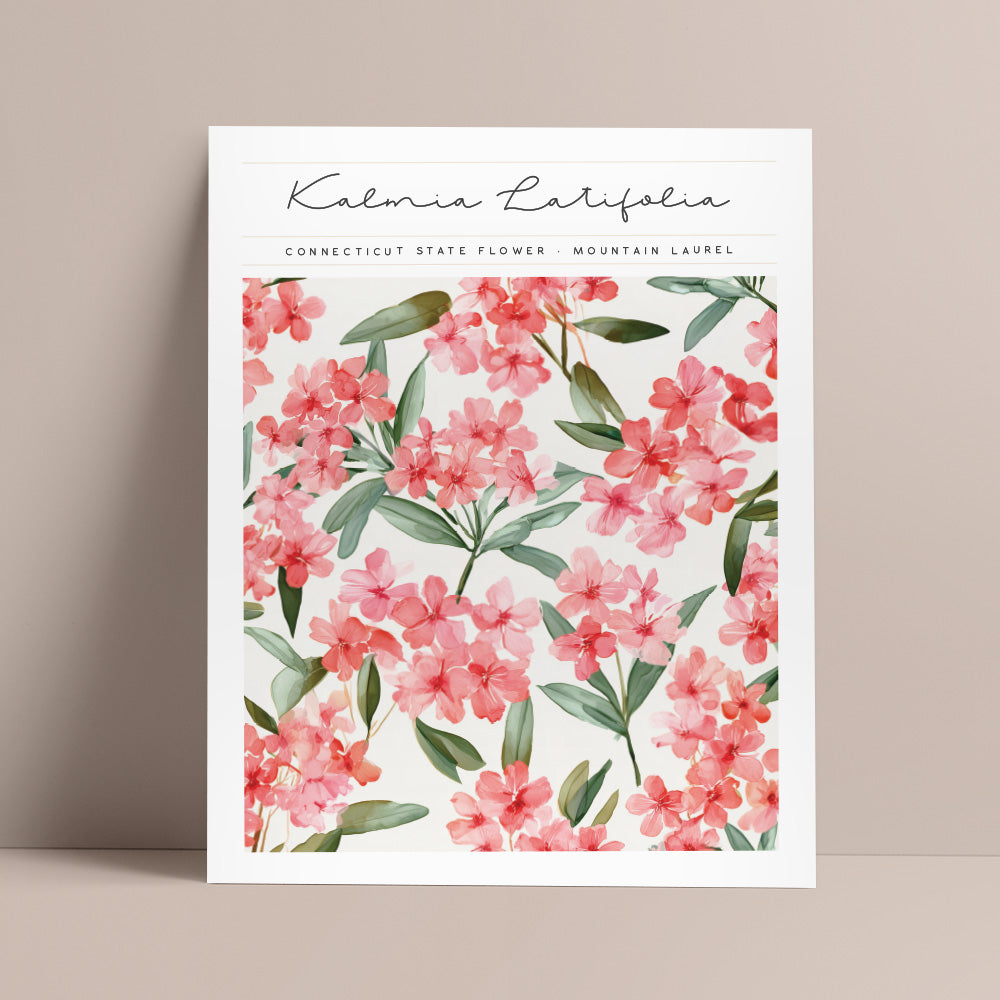 connecticut state flower wall art