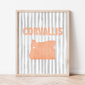 Corvallis, Oregon Poster