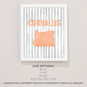 Corvallis, Oregon Poster