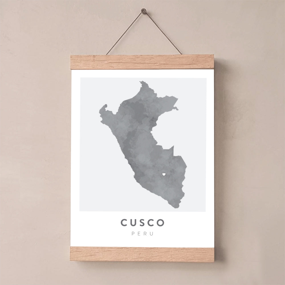 peru map poster