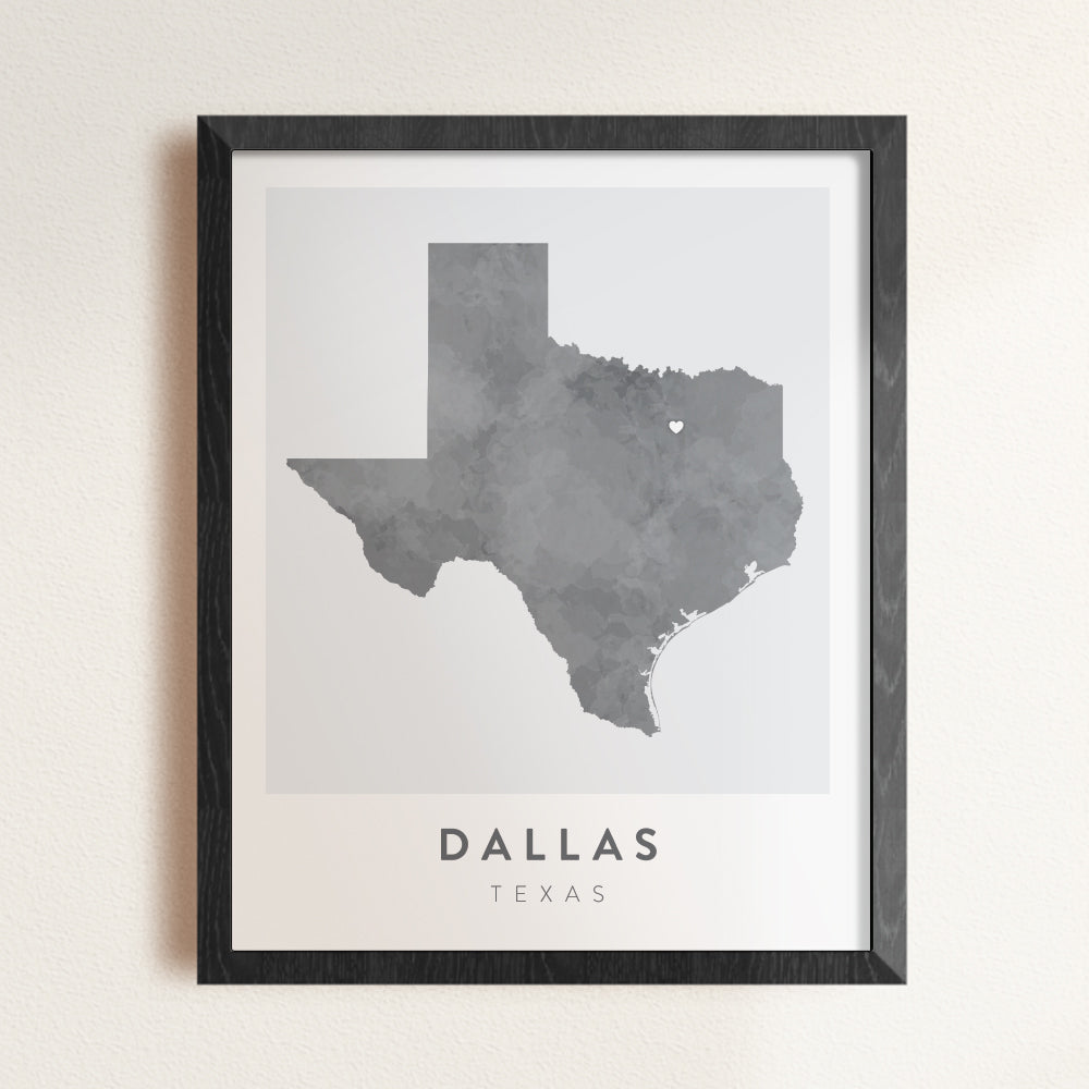 texas map wall art