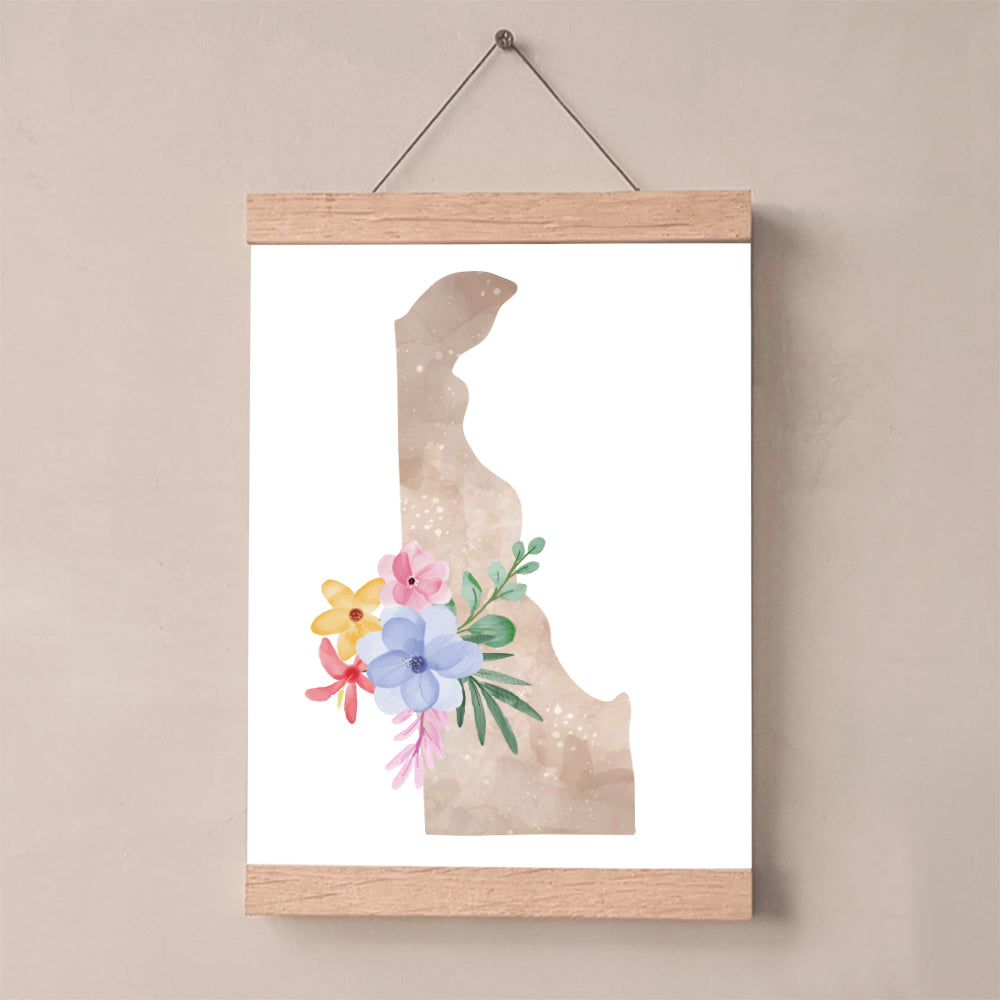 delaware floral wall art