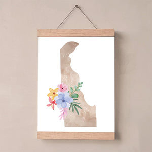 delaware floral wall art