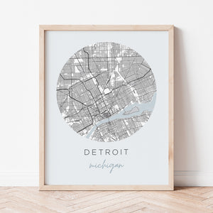 detroit michigan map