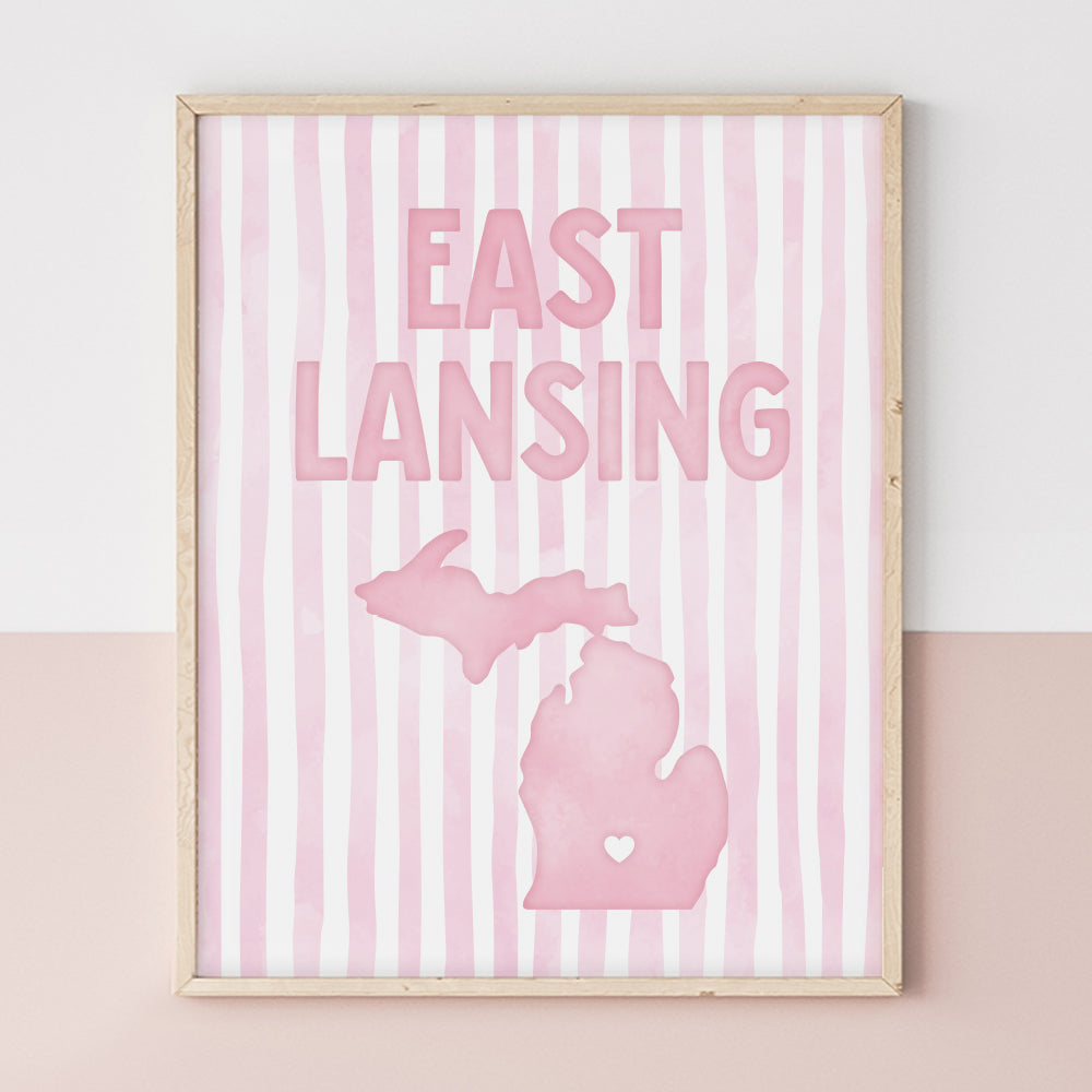 michigan state wall art