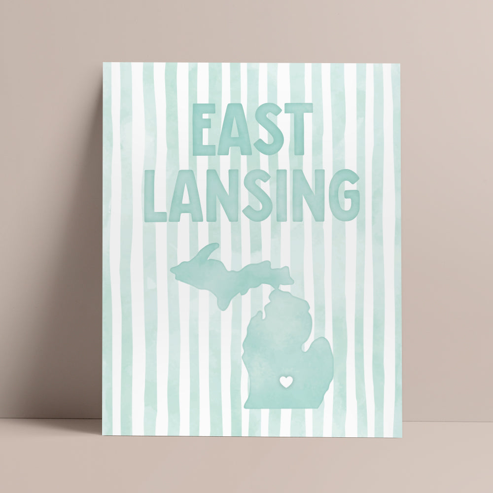 East Lansing, Michigan Poster