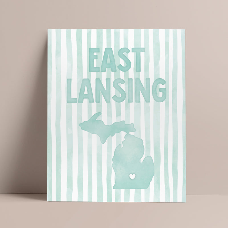East Lansing, Michigan Poster