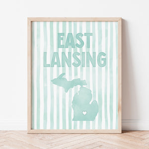 East Lansing, Michigan Poster